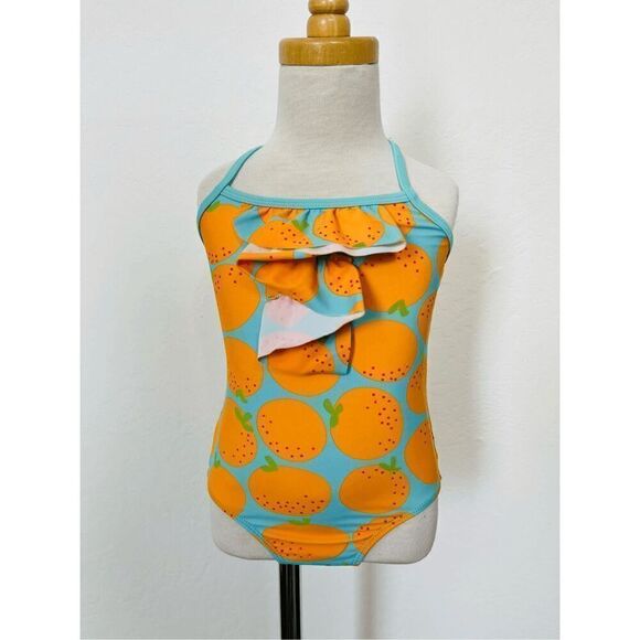 Tucker + Tate Other - Tucker + Tate Toddler Girls 4 Orange Print 1-piece Bathing Suit BUY 2 GET 1 FREE